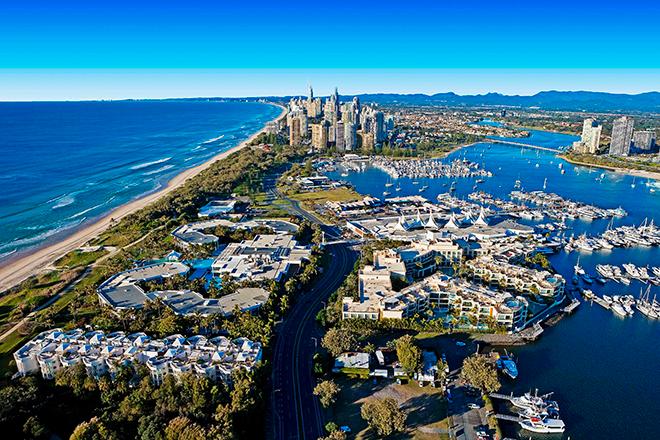 GC Broadwater and coastline - 2017 America's Cup © Jeni Bone